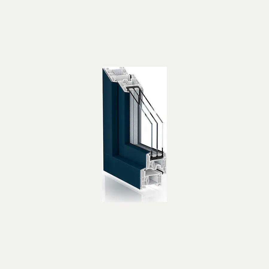 76 AD AluClip PVC + Aluminium systeem volledig weergegeven