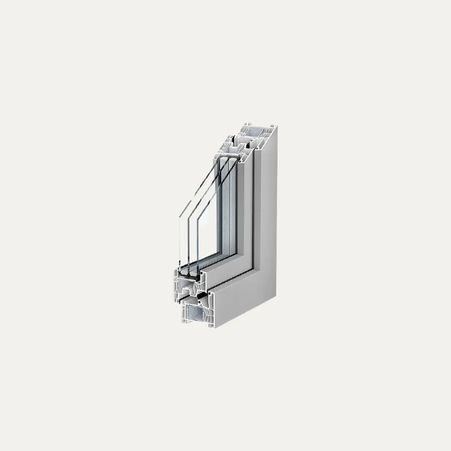 76 MD PVC systeem volledig weergegeven