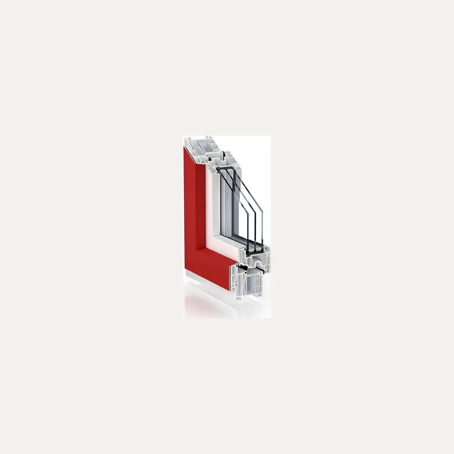 88 MD AluClip PVC + Aluminium systeem volledig weergegeven