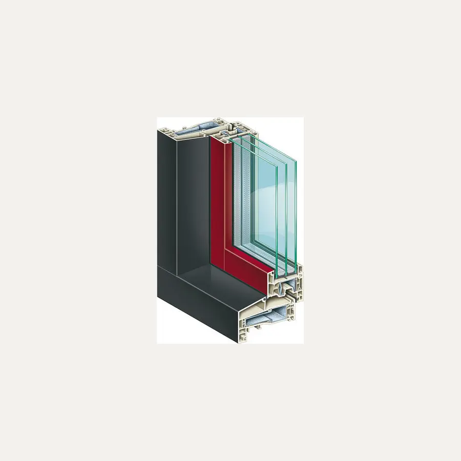K-Vision 76 PVC systeem volledig weergegeven