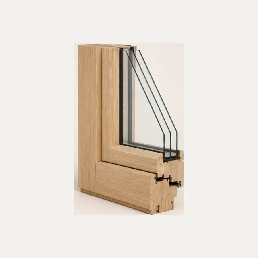 68 mm Classic Hout systeem volledig weergegeven