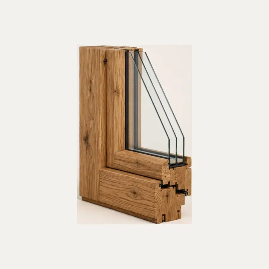 68 mm Rustic Hout systeem volledig weergegeven